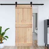 vidaXL Hlevska vrata 95x210 cm trdna borovina Cene