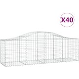  Lučne gabionske košare 40 kom 200x50x60/80 cm pocinčano željezo | Eponuda.com