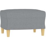  Fotelj s stolčkom za noge svetlo siv 60 cm blago, (20909942) | Shoptok.si