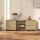  3-dijelna komoda boja hrasta sonome od konstruiranog drva | shoptok.hr