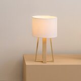 Atmosphera lampa 20x34,5cm poliester/pamuk/drvo bela | Eponuda.com