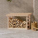 vidaXL Stojalo za drva 108x64,5x78 cm trdna borovina Cene