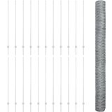  Stebri ograje 22 kosov U-kanal 150 cm pocinkano jeklo, Šesterokotna ograja 1.5x50 m pocinkano jeklo | Shoptok.si