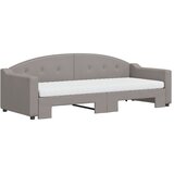  Dnevni krevet na razvlačenje smeđesivi 80 x 200 cm od tkanine | shoptok.hr