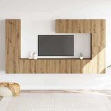  7-dijelni zidni TV ormarić Artisan hrast izrađen od drveta | shoptok.hr