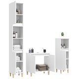 3-dijelni set kupaonskog namještaja bijeli konstruirano drvo | shoptok.hr