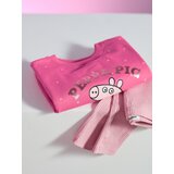 Sinsay Pamučni komplet: dukserica crewneck i tajice Peppa Pig Slike