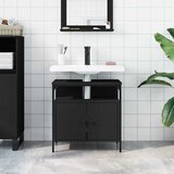 Ormarić za umivaonik crni 60 x 30 x 60 cm konstruirano drvo | shoptok.hr