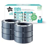 Tommee Tippee Simplee nadomestna kaseta 6 kos Cene