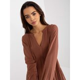 Sublevel Dress-D73761M30361A-brown | Shoptok.si