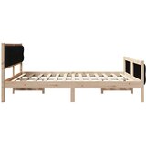  Krevetna konstrukcija Crna 180 x 200 cm Čvrsto borovo drvo | shoptok.hr