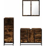  3-dijelni set kupaonskog namještaja boja hrasta drveni | shoptok.hr