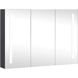 vidaXL LED kopalniška omarica z ogledalom 89x14x62 cm | Shoptok.si