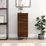 vidaXL Komoda boja smeđeg hrasta 34 5 x 34 x 90 cm konstruirano drvo Cijene