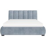 MID.YOU OBLAZINJENA POSTELJA 140 cm x 200 cm , les, tekstil, leseni material modra | Shoptok.si