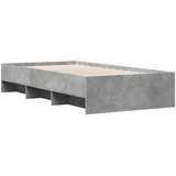  Okvir kreveta boja betona 90 x 190 cm od konstruiranog drva | shoptok.hr