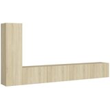  3-dijelni set TV ormarića boja hrasta sonome konstruirano drvo | shoptok.hr