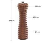 Kave Home Drveni mlin za papar i sol u prirodnoj boji Rommu – | shoptok.hr