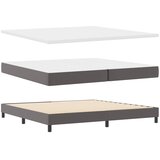 Krevet s opruga kutije Siva 200 x 200 cm Umjetna koža | Eponuda.com