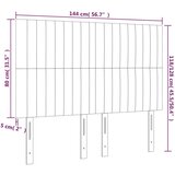  Uzglavlje tamnozeleno 144x5x118/128 cm baršunasto | shoptok.hr