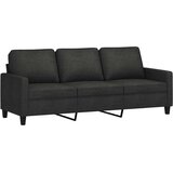  Trosjed s tabureom crni 180 cm od tkanine Crna | Shoptok.si