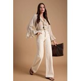 TRENDYOLMILLA ženske pantalone Twoss26Je00183, Krem | Eponuda.com