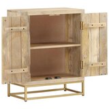  Komoda z 2 vrati 55x30x70 cm trden mangov les | Shoptok.si