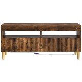 LED TV kabinet Dimljeni hrast Konstruirano drvo | shoptok.hr