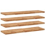  Plutajuće police 4kom s uljnim premazom 140x40x4cm drvo bagrema | shoptok.hr