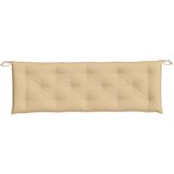  Jastuk za vrtnu klupu prošarano bež 150 x 50 x 7 cm od tkanine | Eponuda.com
