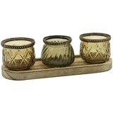 Signes Grimalt Svečniki, kozarci za sveče 3U Pladenj Za Svečnike Kostanjeva | Shoptok.si