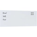 vidaXL Stenska magnetna tabla bela 100x40 cm kaljeno steklo | Shoptok.si