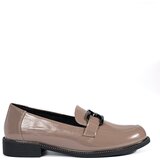 GOODIN Dark beige loafers with leather insole | Shoptok.si