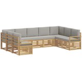  Setovi sofa Čvrsto drvo akacije Smeđa 304 x 189,5 x 73 cm | shoptok.hr