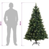  Umjetno božićno drvce s nogom 180 cm PVC i metal Zelena | shoptok.hr