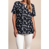 Fenzy Bluza S Cvjetnim Printom, Tamnoplava | shoptok.hr
