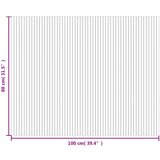  Pravokutni tepih crni 80x100 cm bambus | shoptok.hr