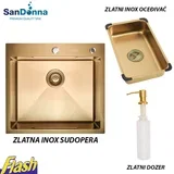 ugradna sudopera INOX HD5550 ZLATNA