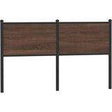The Living Store posteljno vzglavje rjavi hrast 135 cm inženirski les in jeklo - vzglavje, (21418675) Cene