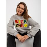 My Red Lips Sweatshirt-EM-BL-617-6.30X-grey Cene