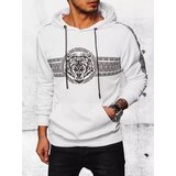 DStreet Bluza męska z kapturem i nadrukiem biała | Shoptok.si
