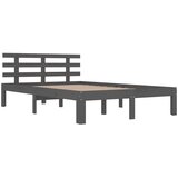  Okvir za krevet od masivne borovine sivi 200 x 200 cm | shoptok.hr