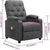  Masažni stol svetlo sivo blago, (20939637) | Shoptok.si