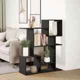 vidaXL Sobna pregrada / regal za knjige crni 92x29x112 cm drveni | shoptok.hr
