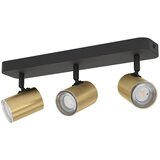 Eglo SPOT LAMPA 3XGU10 CONSUMA 1 CRNA-ZLATNA 300585 | Eponuda.com