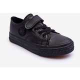 EVENTO PE1 Kids Leather Lace-up Sneakers Black Delmara | Eponuda.ba