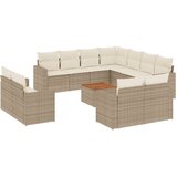  12-dijelni set vrtnih sofa od poliratana s jastucima bež | shoptok.hr