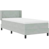  s opruga kutije Svijetlo siva 200 x 90 cm Baršun | shoptok.hr