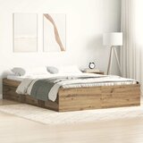  Okvir kreveta bez madraca boja hrasta artisan 120x200 cm | Eponuda.com