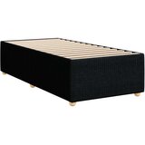 vidaXL Box spring postelja z vzmetnico črna 80x200 cm blago | Shoptok.si